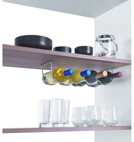 Метална стойка за вино за стена за 4 бутилки My-Bottle - Metaltex