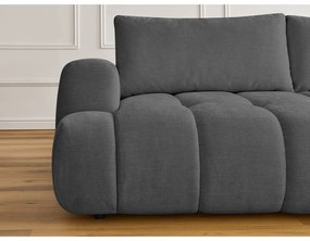 Тъмносив сгъваем/с място за съхранение диван 251 cm Fuji – Bobochic Paris