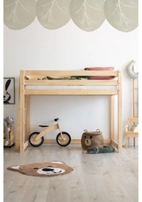 Повдигнато детско легло от борова дървесина 80x200 cm CLPBA - Adeko