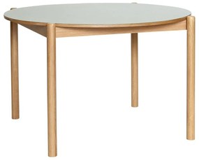 Кръгла трапезна маса от масивен дъб ø 115 cm Oblique – Hübsch