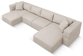 Бежов ъглов U-образен диван Esther – Milo Casa