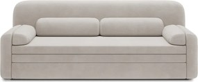 Бежов разтегателен диван с място за съхранение от рипсено кадифе 236 cm Elioss – ELTAP