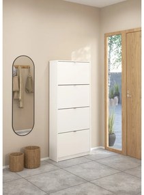 Бяла накланяща се стойка за обувки Shoes – Tvilum