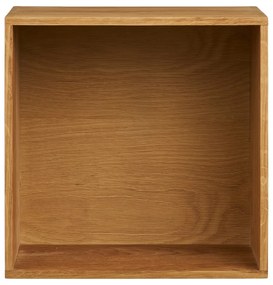 На няколко нива стенен рафт от масивен дъб в естествен цвят 18 cm Townsville – House Nordic