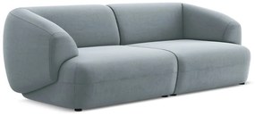 Светлосин кадифен диван 232 cm Moana – Makamii