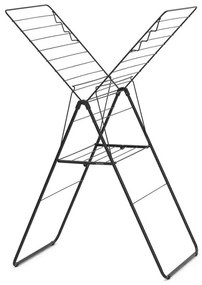 Сушилник за дрехи Brabantia Hangon 1004165, 20 м, 6 закачалки, Регулируем, Заключване за деца, Черен/мат