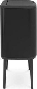 Кош за боклук Brabantia Bo Touch 651106, 36 л, Плавно и безшумно отваряне, Голям отвор, Черен