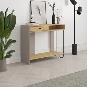 Конзолна маса с плот в дъбов декор 35x100 cm Saturne - Marckeric