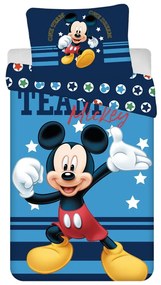 Памучно детско спално бельо за единично легло 140x200 cm Mickey Team - Jerry Fabrics