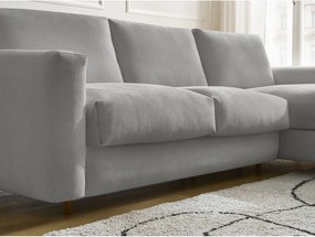 Сив ъглов диван Cocoone – Bobochic Paris