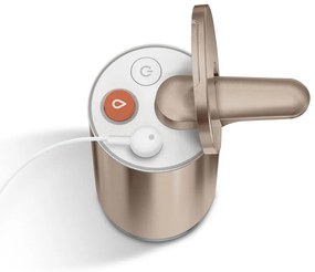 Автоматичен стоманен дозатор за сапун в златист цвят 266 ml - simplehuman