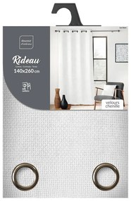 Бяло перде от шенил 140x260 cm Leo – douceur d'intérieur