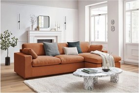 Оранжев ъглов диван Belair – Bobochic Paris