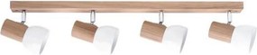 Spot-Light 2224474 - Точково осветително тяло SVENDA 4xE27/60W/230V дъб