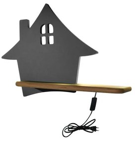 Сиво детско осветително тяло House - Candellux Lighting