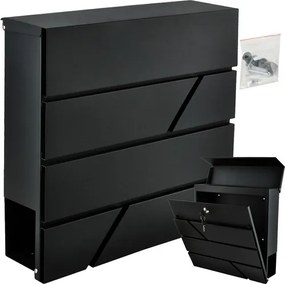 Пощенска кутия - антрацит, голяма, формат а4