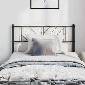 372208 vidaXL Метална табла за глава, черна, 100 см