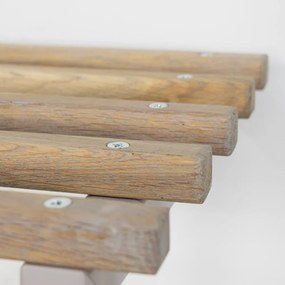 Метална закачалка за стена в светлосиво и естествен цвят с рафт Marco - Spinder Design