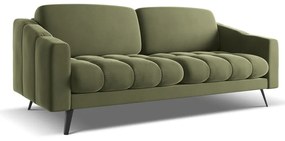 Зелен кадифен диван 202 cm Nalu – Makamii