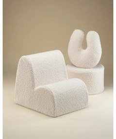 Кремава детска възглавница за диван от букле U – Wigiwama