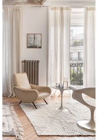 Кремав ръчно изработен вълнен килим подходящ за пране 170x240 cm Almond Valley – Lorena Canals