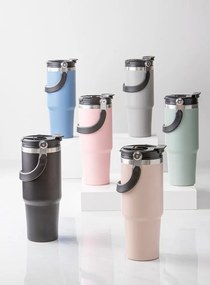 Синя бутилка за пътуване бутилка от неръждаема стомана 1 l Eco – Ladelle