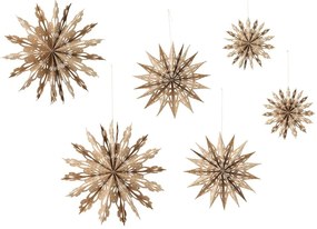Хартиени висящи коледни украси в комплект от 6 бр. Star – Bloomingville