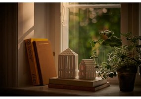 Бял керамичен фенер Дълга църква, височина 10 cm Urbania Lighthouse Long Church - Kähler Design