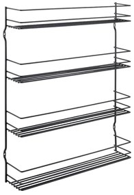 Стенен органайзер за подправки от неръждаема стомана – Metaltex