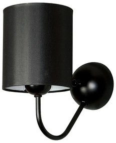 Аплик ДЕФАНС, черен, абажур Шинц Черен, 1xE27