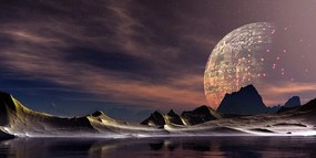 Картина на платно – Футуристична планета