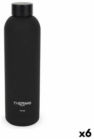 Термо Бутилката ThermoSport Soft Touch Черен 750 ml (6 броя)
