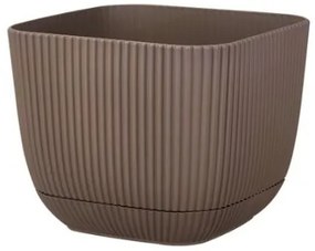 Horecano - Квадратна саксия №2 - 11x11xh9.5cm 670ml ТЕРА (G-382-T)