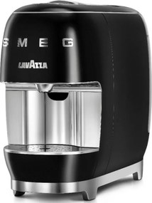 Еспресо машина за капсули SMEG Lavazza A Modo Mio LM200, 1250 W, 10 bar, 0.9 л, Бързо загряване, Черен