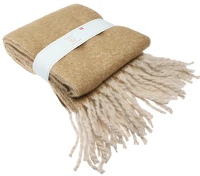 Жълто-кафяво одеяло 127x185 cm – Rex London