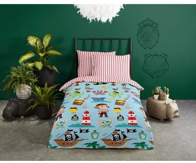 Единично памучно детско спално бельо 140x200 cm Caribbean – Good Morning