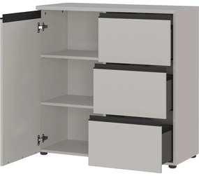 Сив висок скрин 90x91 cm Bastia - Germania