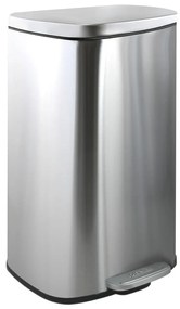 Стоманено кошче за боклук с педал в матово сребрист цвят 50 l Akira – Spirella