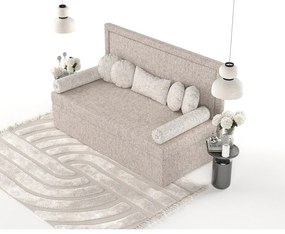 Светлокафяво тапицирано единично легло 100x200 cm Scala – Maison de Rêve