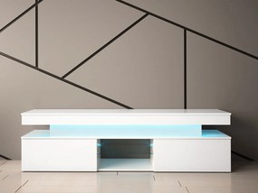 TV шкаф Glossa 2D 190 със LED-Leuko Gualistero