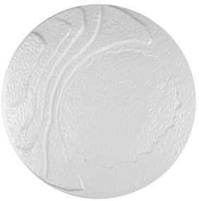 Horecano - Порцеланово плато на вълни кръгло 31см METEOR WHITE-(F3071-12)