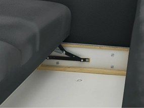 Черен сгъваем/с място за съхранение диван 265 cm Ezechiel – Bobochic Paris