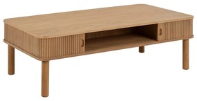 Масичка за кафе от дъб в естествен цвят 70x130 cm Langley – Actona