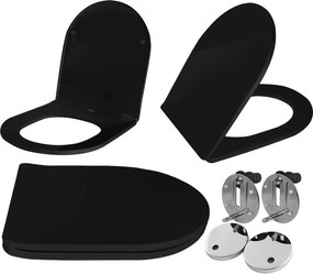 Тоалетна чиния CARLO FLAT UF BLACK MATT