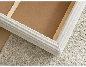 Бежово двойно легло 180x200 cm тапицирано с място за съхранение с включена подматрачна рамка Jade – Bobochic Paris