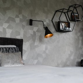 Дизайнерска стенна лампа черна регулируема - Luna