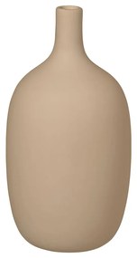 Бежова керамична ваза Nomad, височина 21 cm - Blomus