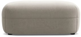 Бежова кадифена табуретка Moana – Makamii