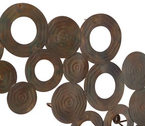 Стенна лампа в стил арт деко мед 77 см - Circles