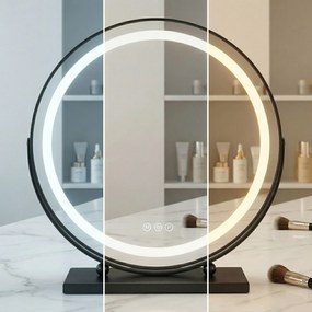 Огледало LED MAKE-UP Black 50 cm
